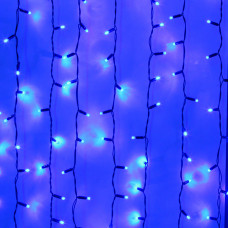 Морозостойкий занавес 380 синих светодиодов