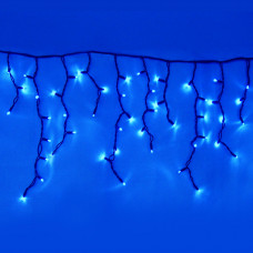 Морозостойкая гирлянда "Бахрома" 100 синих светодиодов