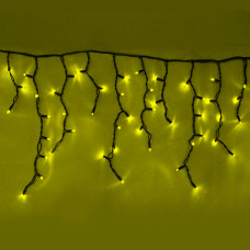 Морозостойкая гирлянда "Бахрома" 100 желтых светодиодов