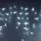 Морозостойкая гирлянда "Бахрома" 190 белых светодиодов