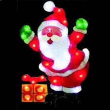Световое панно "Санта-Клаус с подарком" со светодиодами PKQE07SW22/1