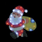 Световое панно "Санта-Клаус с мешком" со светодиодами PKQE08SW32/1