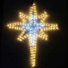 Фигура из дюралайта Рождественская звезда RL-162-BS-W/WW